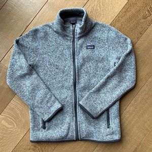 Kids Patagonia zip up fleece, excellent condition.